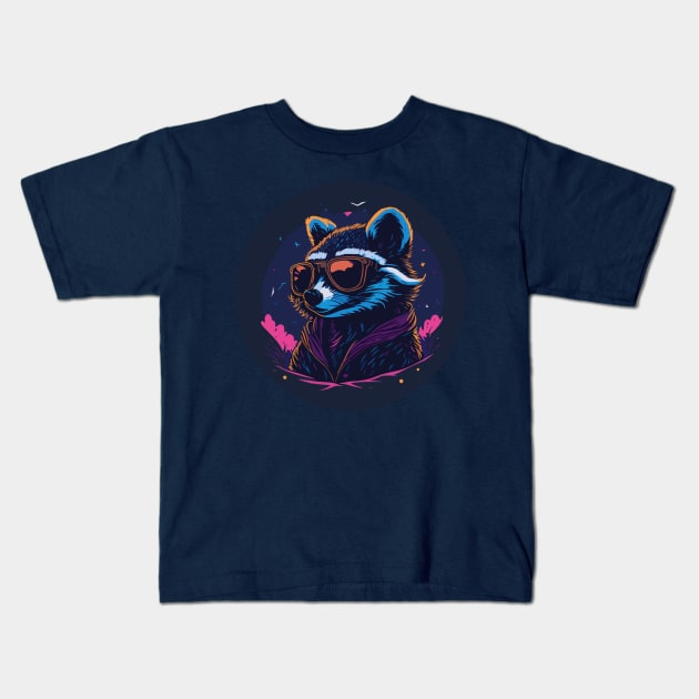 Racoon Kids T-Shirt by DesignVerseAlchemy